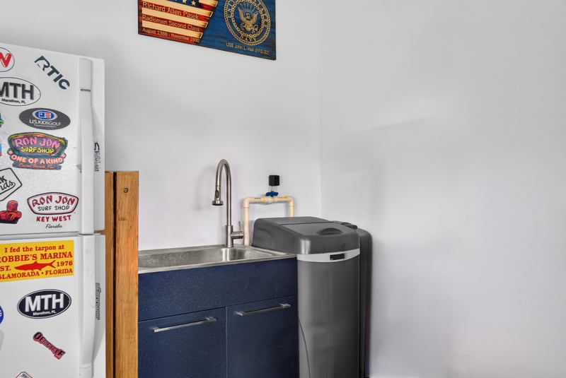 Garage sink and wet bar setup at 785 Back Creek Dr, St. Augustine, FL 32092