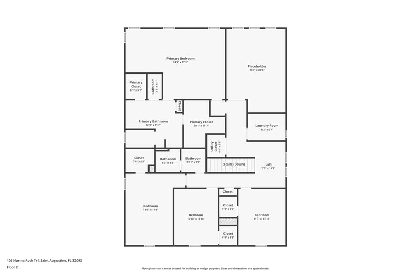 Floor plan 2 of 105 Nunna Rock Trail, St. Augustine, FL 32092