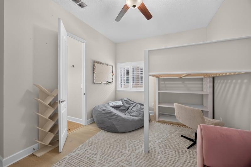Bonus room with bean bag seating at 276 Cross Ridge Dr, Ponte Vedra Beach, FL 32081