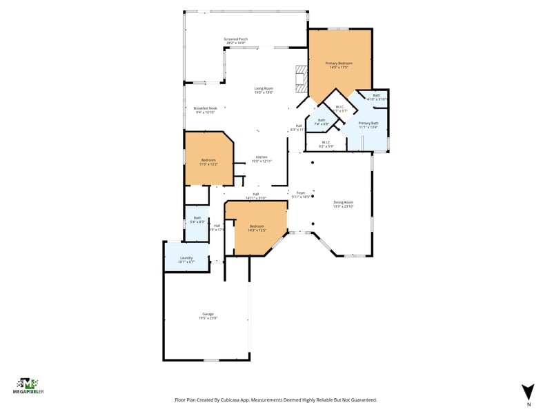 Floor plan 2 of 4119 Paloma Point Ct, Jacksonville, FL 32217