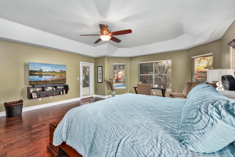 Master Bedroom Showing Door at 320 Talwood Trce, Jacksonville, FL 32259