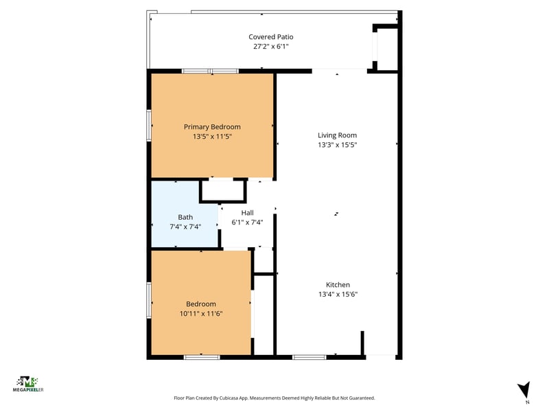 Floorplan at 83 Comares Ave, Unit 7B, St. Augustine, FL 32080