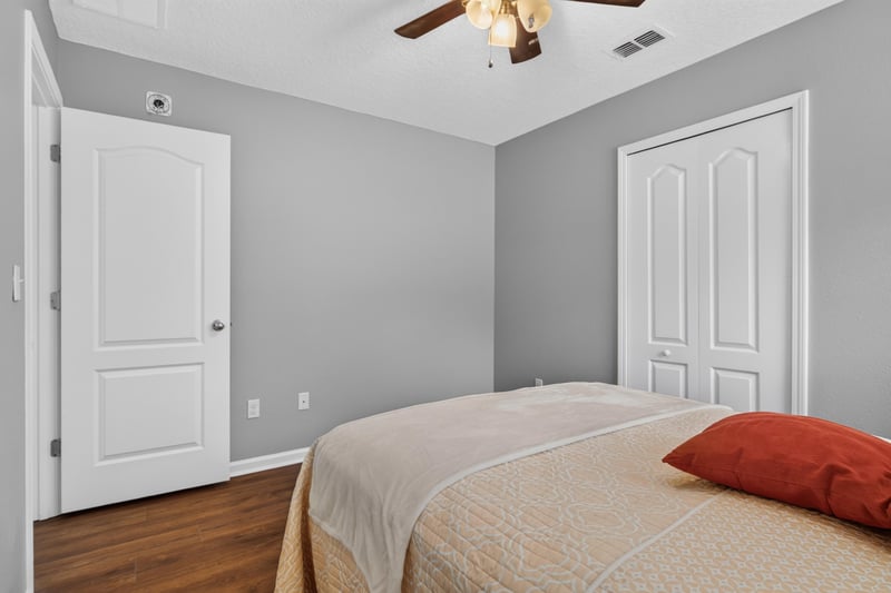 Bedroom with window at 706 Grampian Highlands Dr, St. Johns, FL 32259