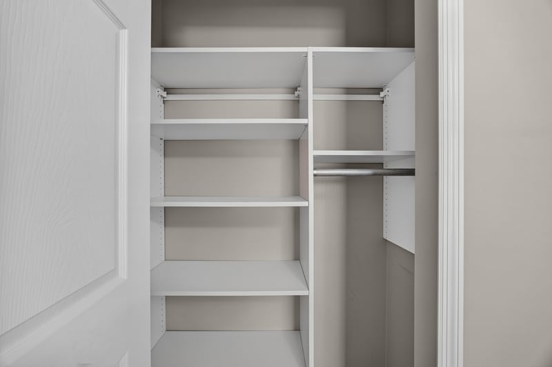 Closet with shelving at 1955 GUARDED Way, Fleming Island, FL 32003