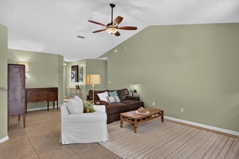 Living room seating area at 1589 Backwater Drive, Middleburg, FL 32068