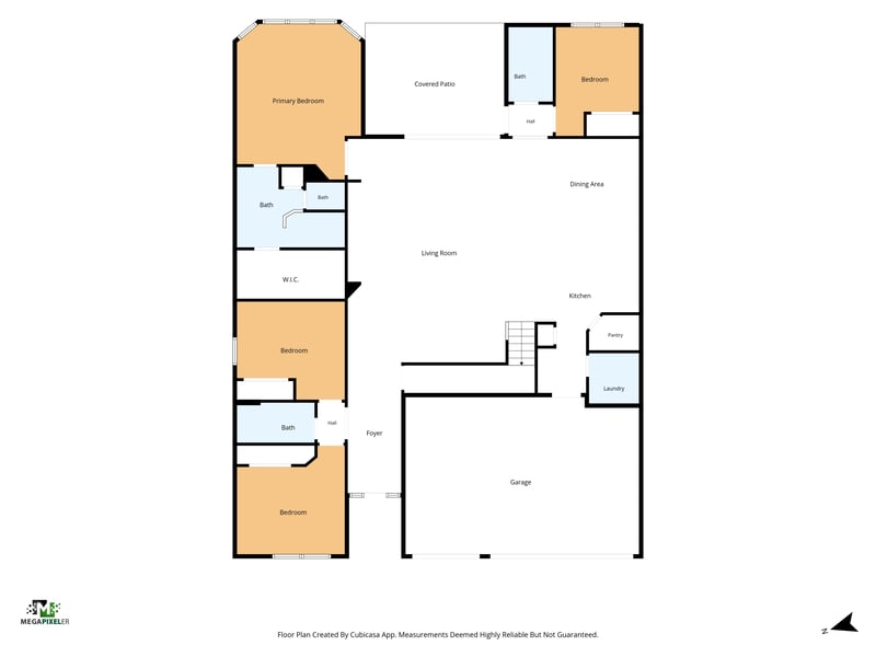 Floor plan 2 drawn by Megapixeler, Lumen Ct, St. Augustine