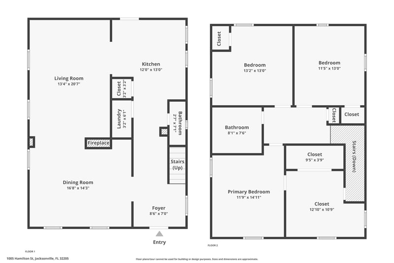 Floor plan 1 of 1005 Hamilton St, Jacksonville, FL 32205