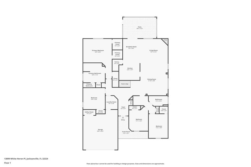 Floor plan 1 of 13899 White Heron Pl, Jacksonville, FL 32224