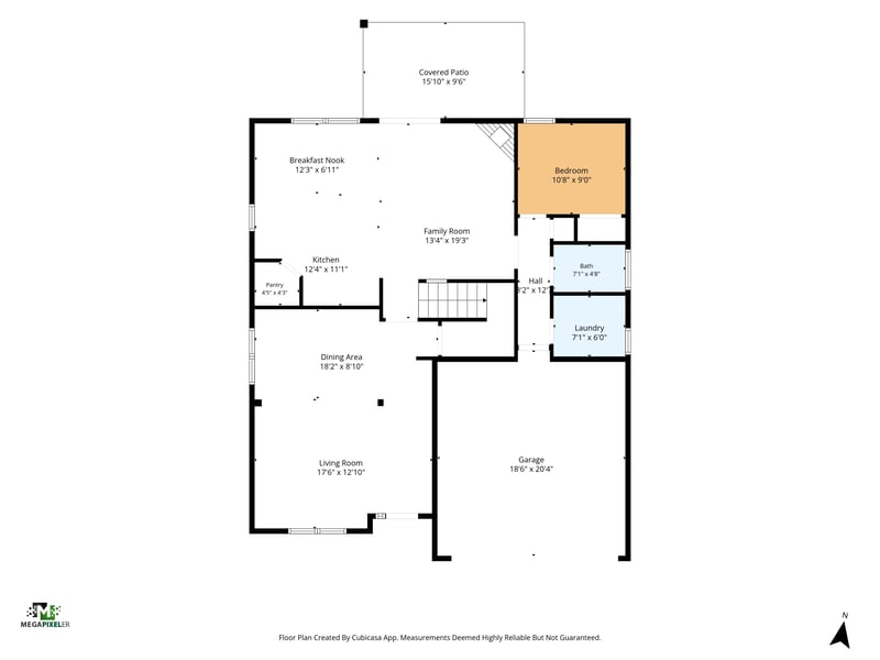 Floor plan 1 drawn by Megapixeler, Middlebrook Dr, Orange Park