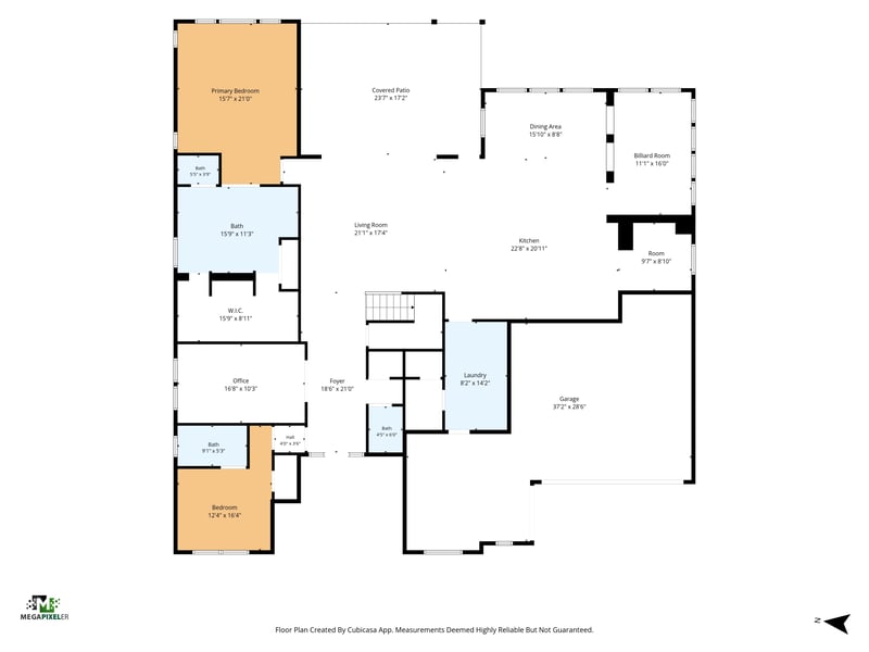 Floor plan 3 drawn by Megapixeler, Seagrove Dr, Ponte Vedra Beach