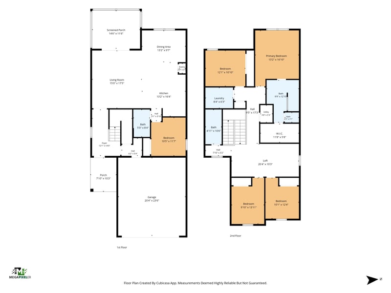 Floor plan 1 drawn by Megapixeler, Torres Trace, St. Augustine