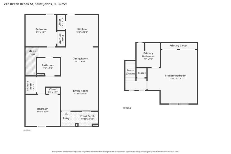 Floor plan 6 of 212 Beech Brook St, Fruit Cove, FL 32259