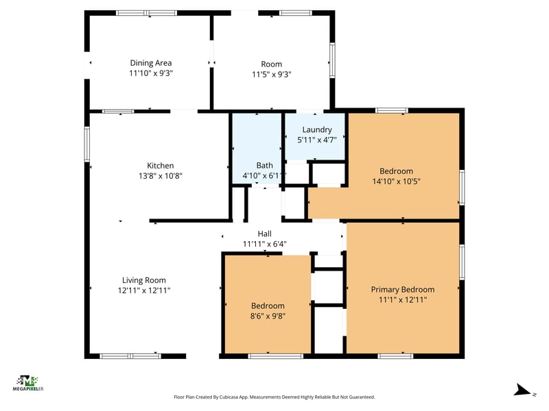 Floorplan at 1814 Locust Ave, Palatka, FL 32177