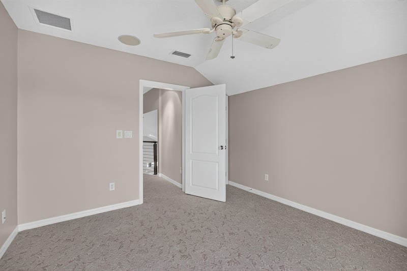 Empty room with ceiling fan at 117 Island Cottage Way, St. Augustine, FL 32080