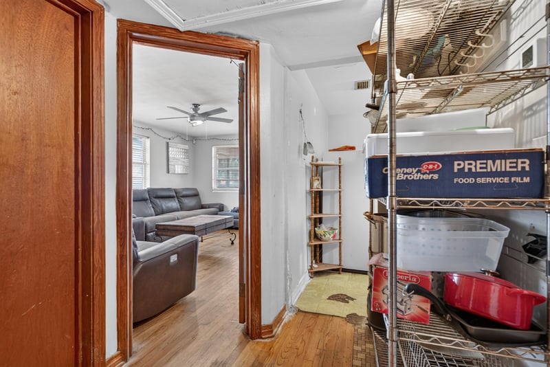 Hallway view toward living room at 450 E 46th St, Jacksonville, FL 32208