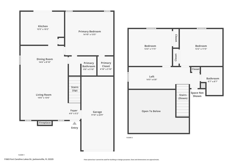 Floor plan 1 of 11663 Fort Caroline Lakes Dr, Jacksonville, FL 32225