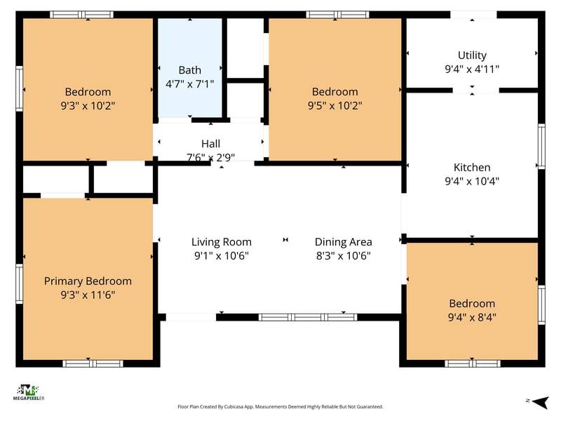 Floorplan at 591 Julia St, St. Augustine, FL 32084