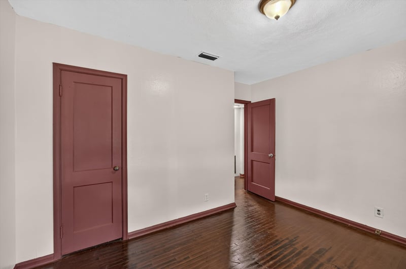 Hallway with red trim doors at 2132 Allandale Cir W, Jacksonville, FL