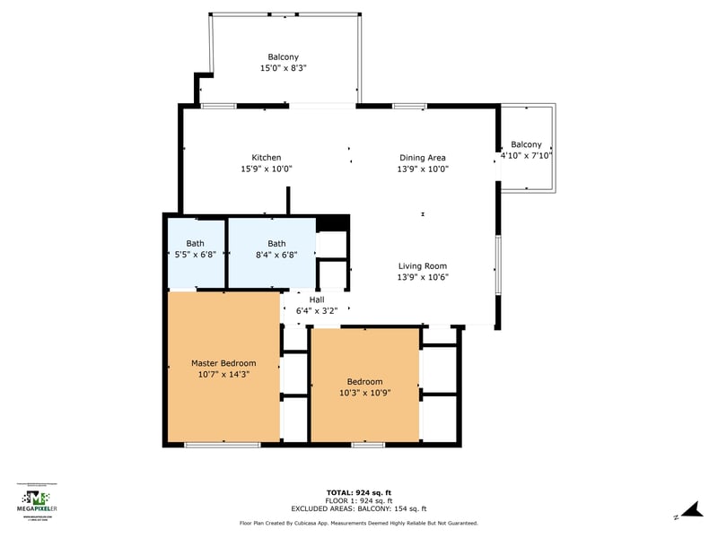 Floor plan 1 of 3434 Blanding Blvd unit 214, Jacksonville, FL 32210