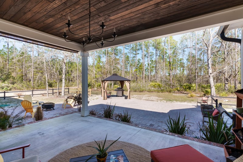 Back Patio Angle 2 at 34664 Mitigation Trail, Callahan, FL 32011