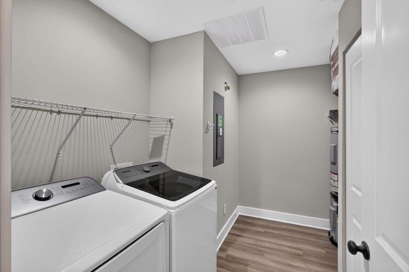 Laundry closet with washer and dryer at 2855 N 8th St, St. Augustine, FL 32084