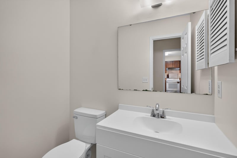 Bathroom vanity and toilet at 4427 Millstone Ct, Jacksonville, FL
