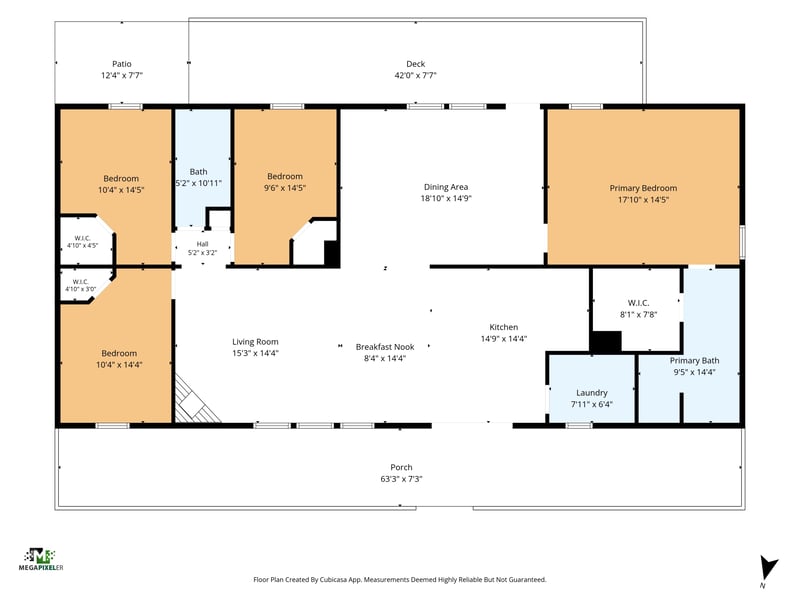 Floor plan of the home, photographed by Megapixeler on Secret Cove Rd, Middleburg, FL