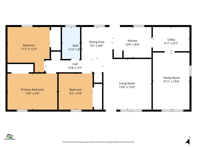Floorplan at 1506 North St, Green Cove Springs, FL 32043