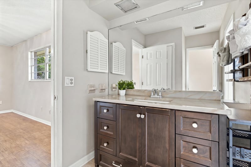 Bathroom vanity interior view, photographed by Megapixeler on Crosby Ln, Orange Park