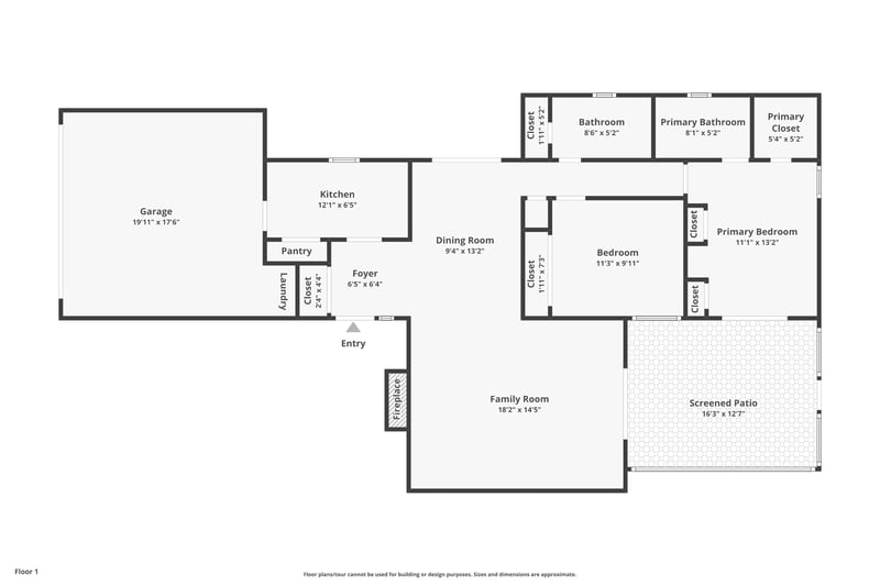 Floor plan 1 of 5522 La Moya Ave, Jacksonville, FL 32210