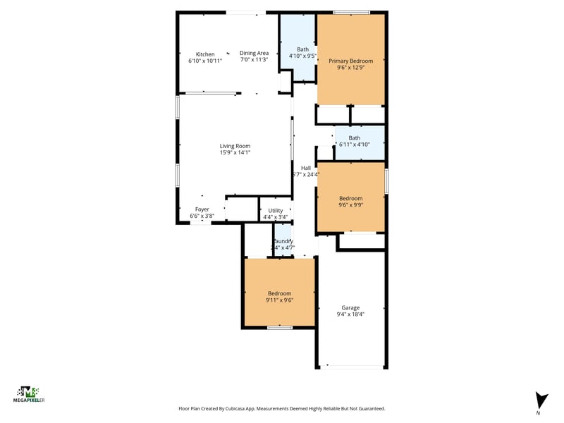 Floorplan at 824 Wynfield Cir, St. Augustine, FL 32092