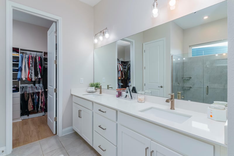 Master Bath Open Closet Door at 231 Silkgrass Pl, Jacksonville, FL 32259