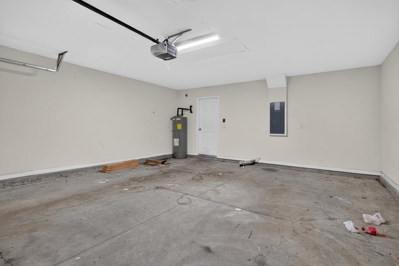 Garage interior with concrete floor at 95221 Siena Ct, Fernandina Beach, FL 32034