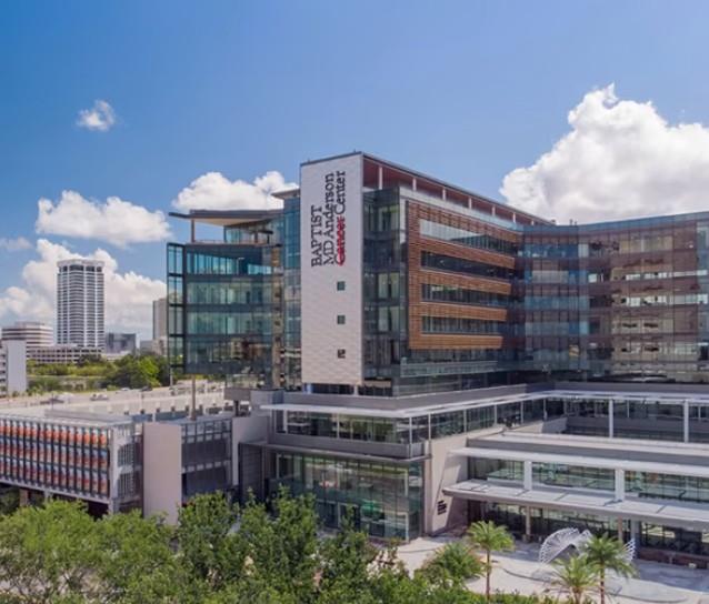 Aerial view of Baptist Medical Center campus in Jacksonville