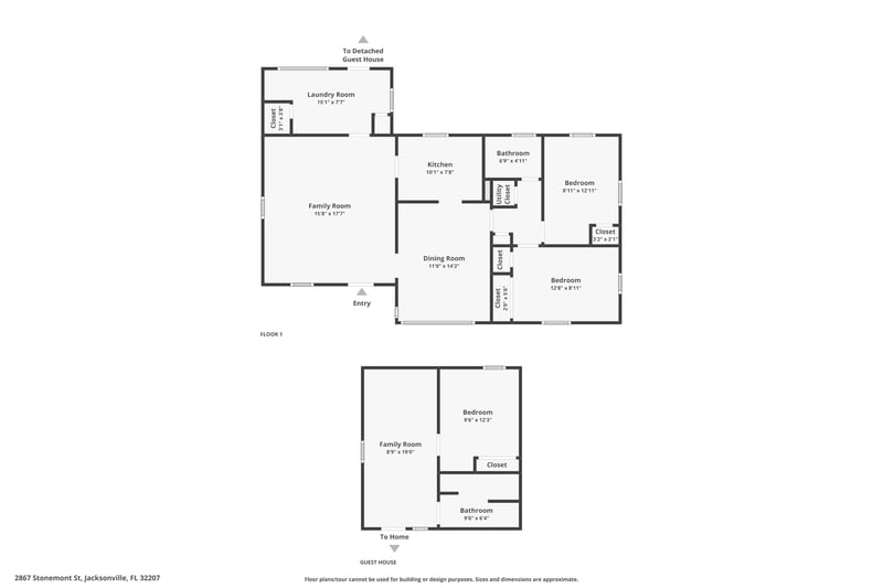 Floor plan 1 of 2867 Stonemont St, Jacksonville, FL 32207
