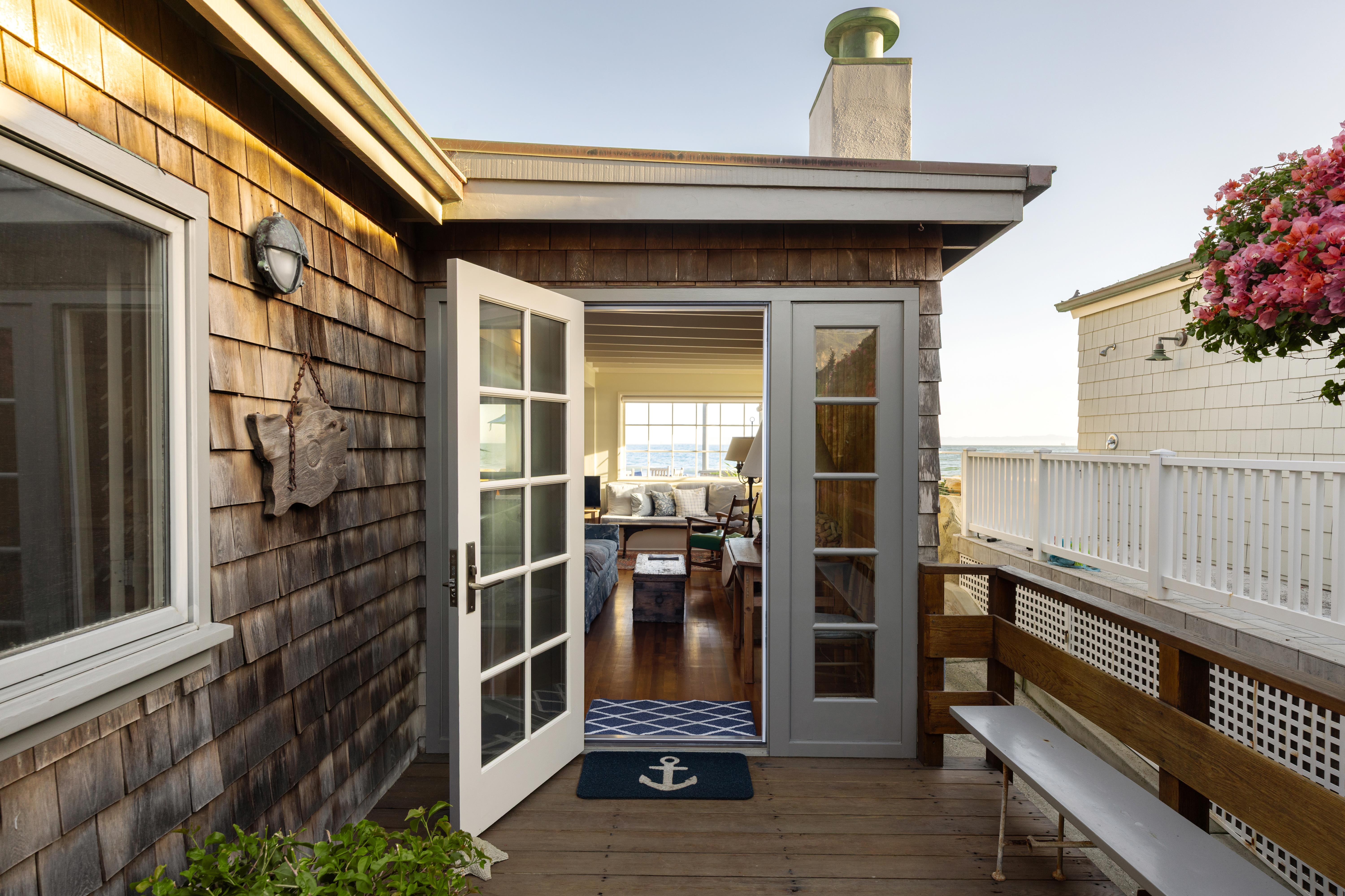 Virtual real estate photography of oceanfront bedroom at 3581 Padaro Ln, Carpinteria — professional real estate photography by VirTour Media