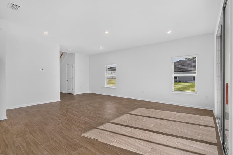 Empty room with window and wood-look flooring at 269 Bluegrass Wy, St. Augustine, FL 32092