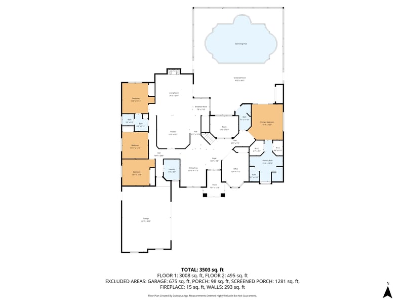 Floor plan 2 of 3212 Sequoyah Cir, Jacksonville, FL 32259