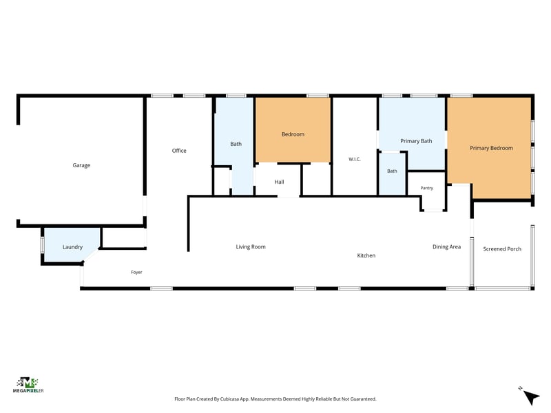 Floor plan 1 drawn by Megapixeler, Amberwood Dr, St. Augustine