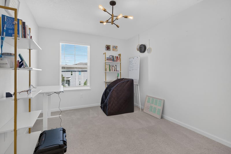 Upstairs flex room with desk area at 1186 Beach Dune Dr, Jacksonville, FL 32233