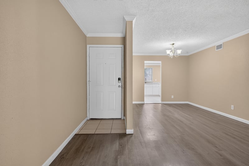 Empty room with hallway view at 5811 Atlantic Blvd unit 47, Jacksonville, FL 32207