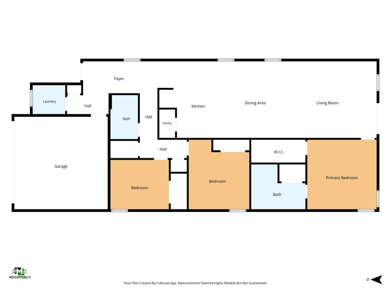 Floor plan 1 drawn by Megapixeler, Quaking St, Jacksonville