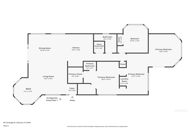 Floor plan 3 of 301 Saratoga Dr, Satsuma, FL 32189