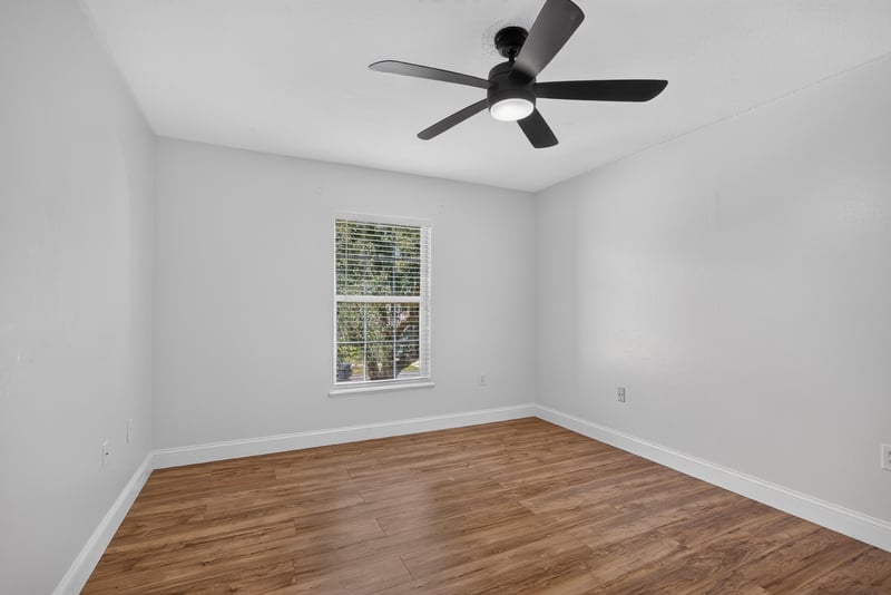 Bedroom with wood floor and window at 3428 Glenn Hollow Ct, Jacksonville, FL 32226