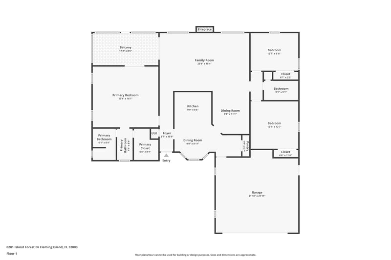 Floor plan 1 of 6281 Island Forest Dr, Orange Park, FL 32003