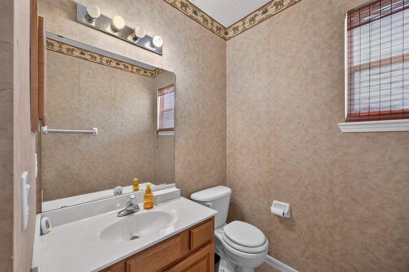 Bathroom with vanity and mirror at 2875 Pebblewood Ln, Orange Park, FL 32065