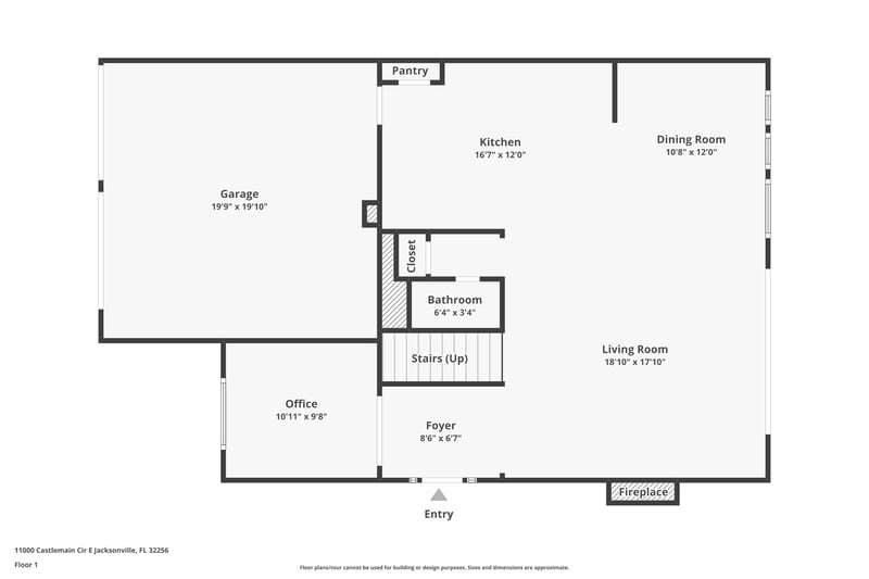 Floor plan 2 of 11000 Castlemain Cir E, Jacksonville, FL 32256