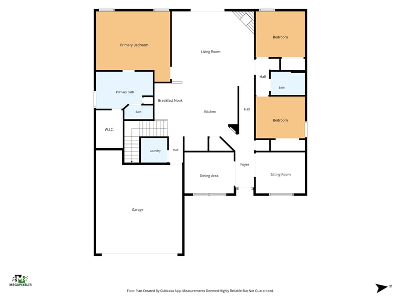 Floor plan 1 drawn by Megapixeler, Silverado Cir, Green Cove Springs