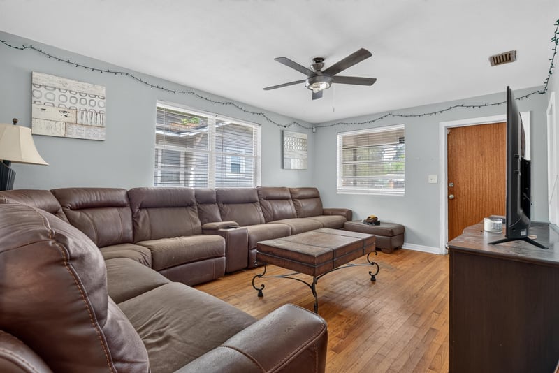 Living room with sectional sofa at 450 E 46th St, Jacksonville, FL 32208