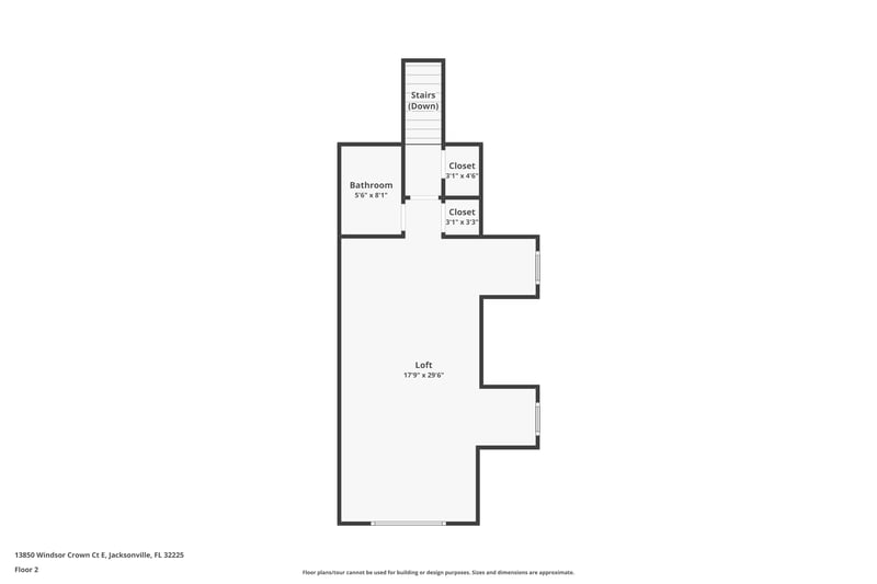 Floor plan 3 of 13850 Windsor Crown Ct E, Jacksonville, FL 32225
